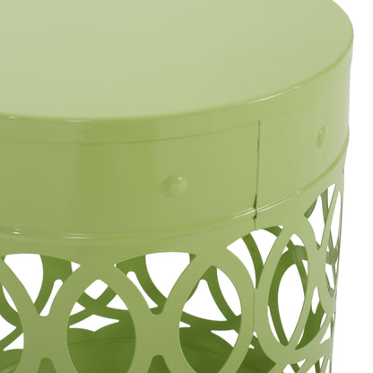 Outdoor Metal S/2 End Table