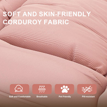 Upholstered Foldable Lazy Sofa Bed For Adults And Pets