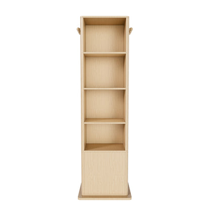 360° Rotating Makeup Cabinet With Full Length Mirror