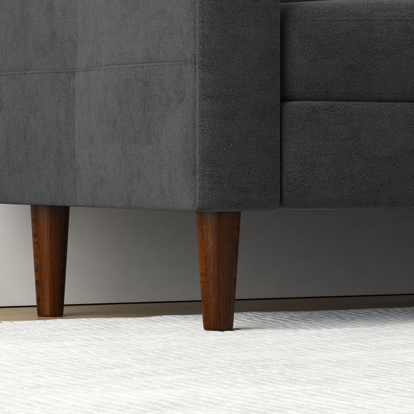 3 Seater Convertible Combination L Shaped Sofa With Footstools With Storage