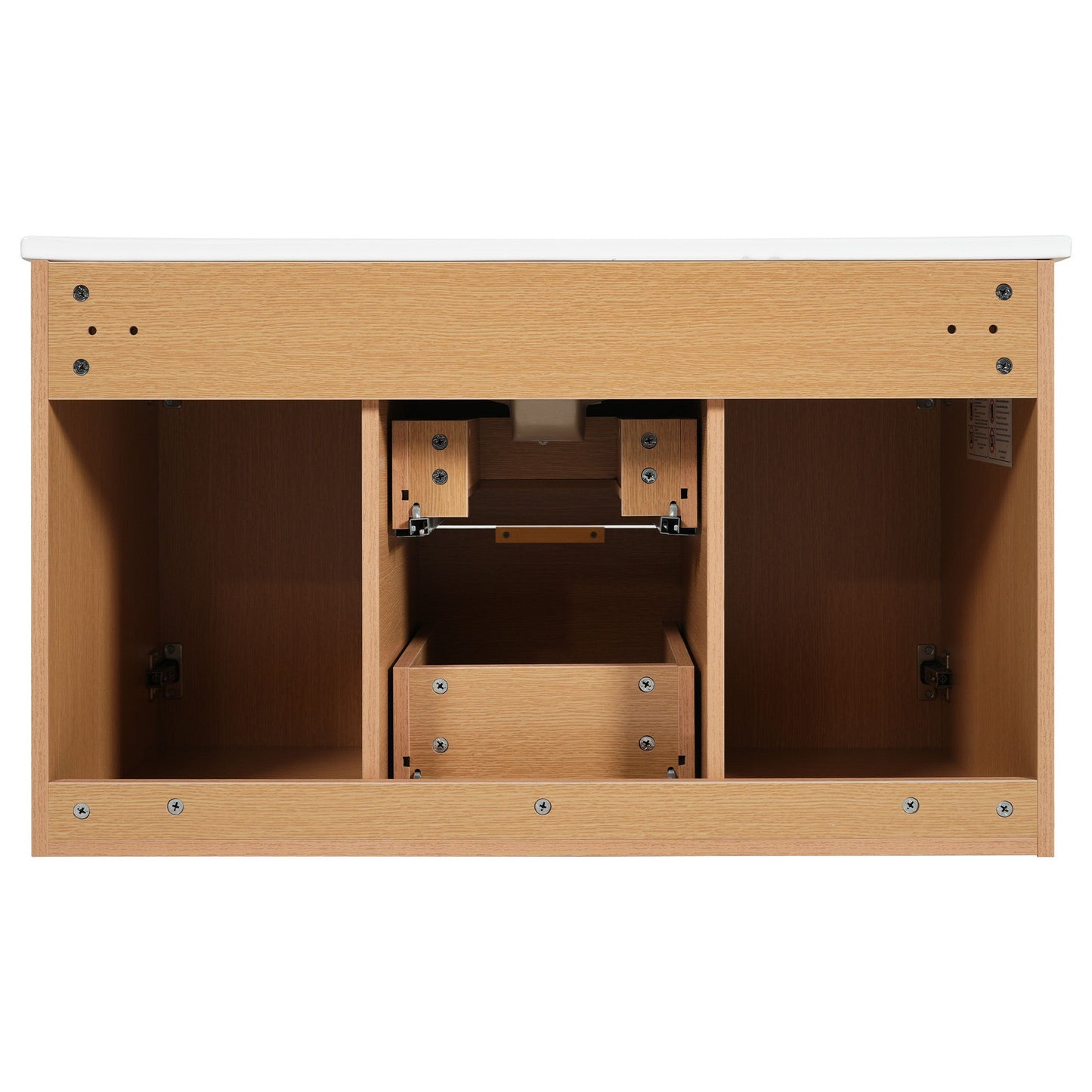 Modern Wall Mounted Bathroom Vanity, Soft Close Doors