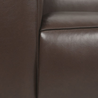 Contemporary 3 Seater Sofa With Tuxedo Design