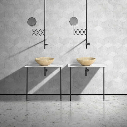 Bathroom Vessel Sink, Circular Design