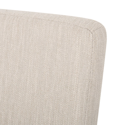 Contemporary Dining Chair With Upholstered Seating And Tapered Legs