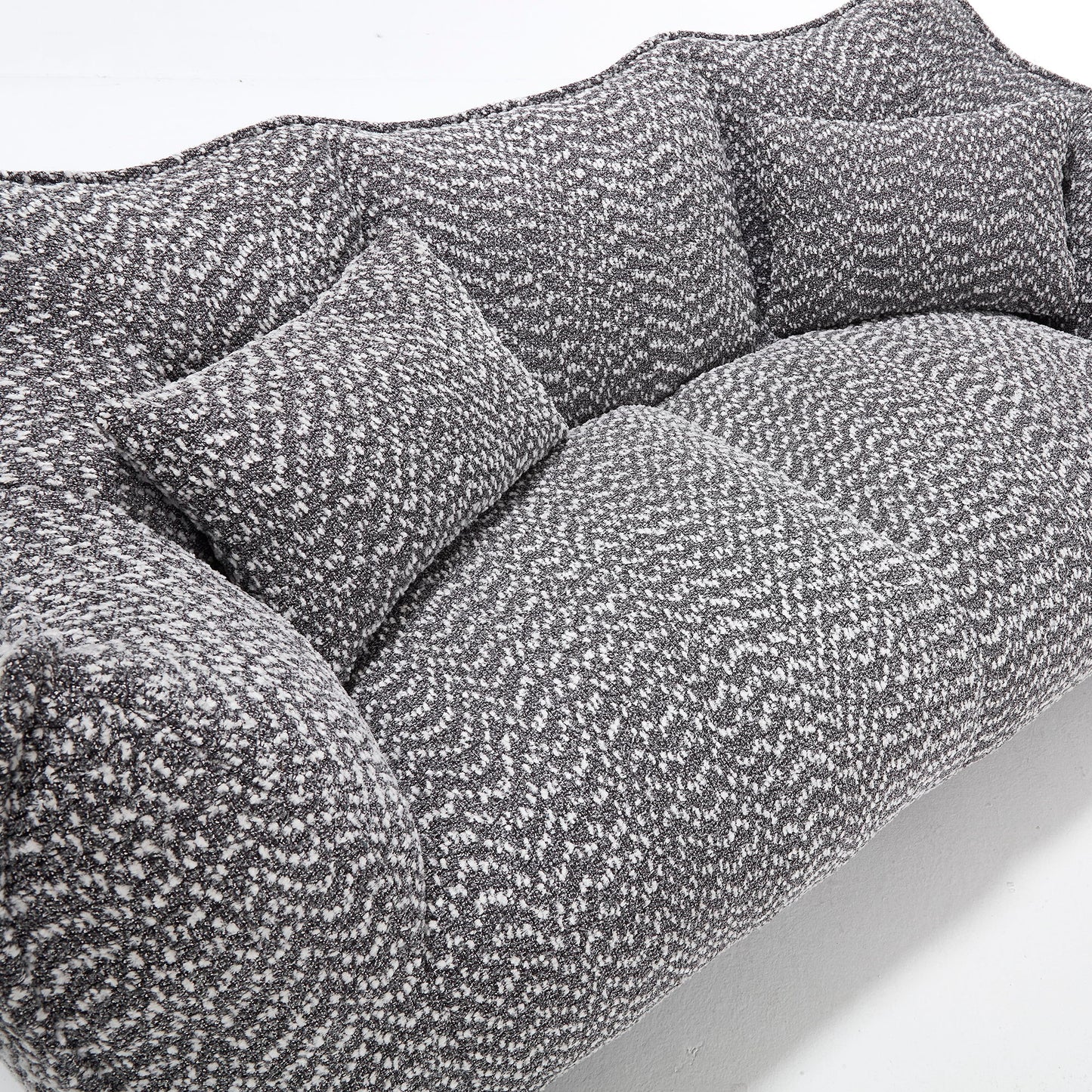 Comfortable Dual Beanbag Chair With High Resilience Foam Core For 2 People