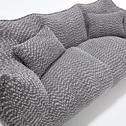 Comfortable Dual Beanbag Chair With High Resilience Foam Core For 2 People