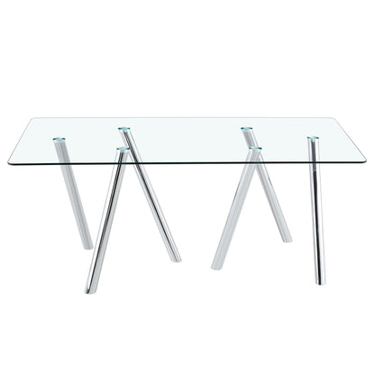 Dining Table With Transparent Surface