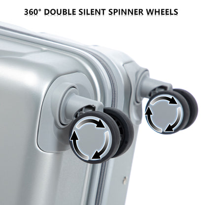 3 Pieces Set 20" / 24" / 28" Spinner Wheel Luggage With Combination Lock
