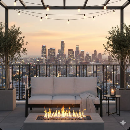 3 Seat All-Weather Patio Sofa With Cushions