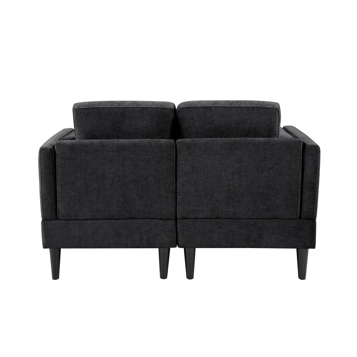 Chaise Lounge Sofa Bed With Dual Layer Armrests For Living Room