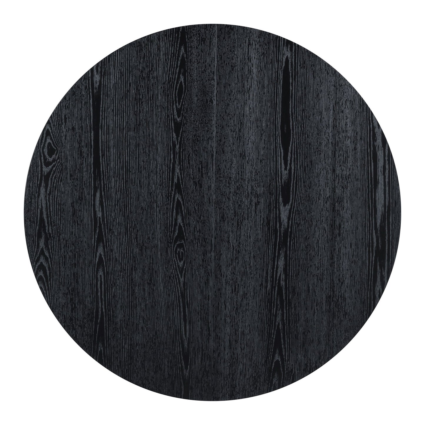 5 Piece Dining Set Extendable Round Table And 4 Chairs - Black / Oak