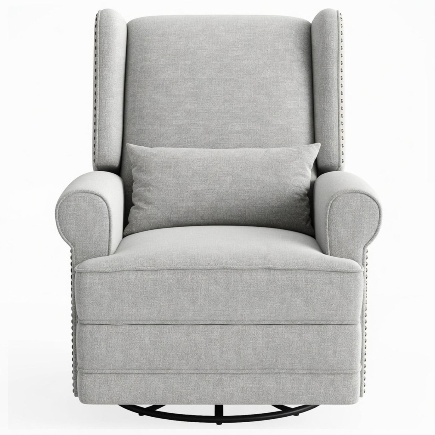 Extra Wide Swivel Recliner Glider Chair With Footrest