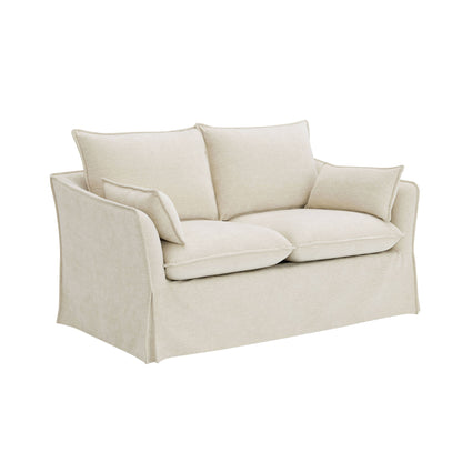 Shane - Loveseat With 2 Pillows - Beige
