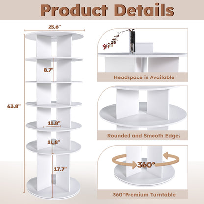 Spinning Shoe Rack, Free Standing 360° Revolving Shoe Organizer