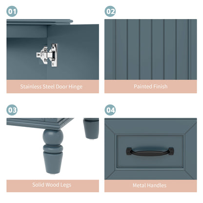 Bathroom Vanity With Sink, Freestanding Cabinet & Drawers