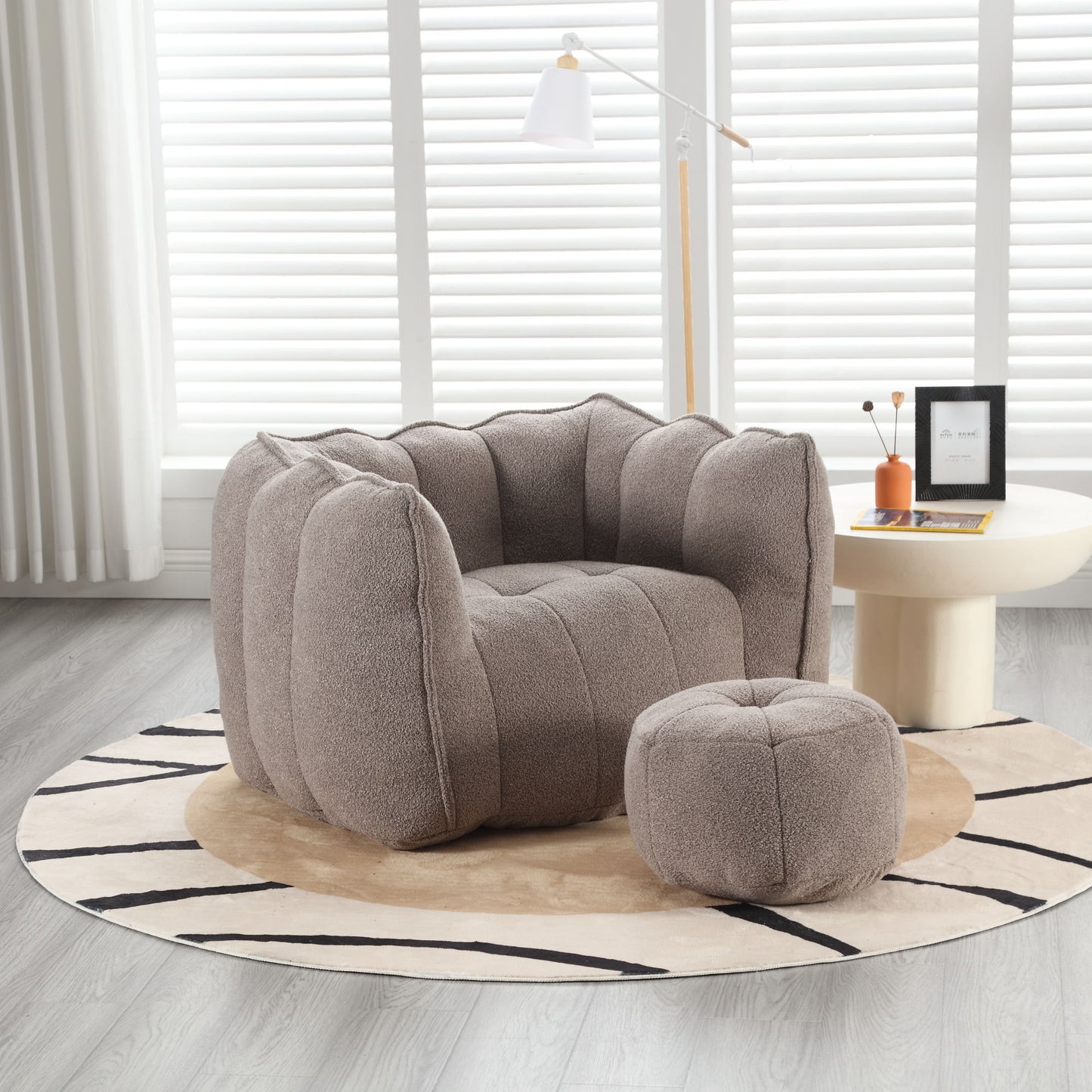 Soft Bean Bag Chair With High Resilient Foam