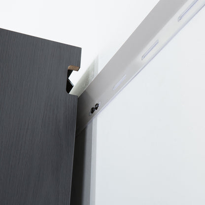 Astro Series - Wall Storage Cabinet With Soft Closing Drawers - Metallic Gray