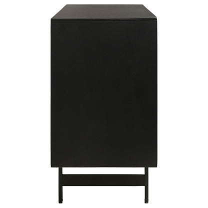 Madrid - 3 Door Accent Cabinet Doors - Natural / Black