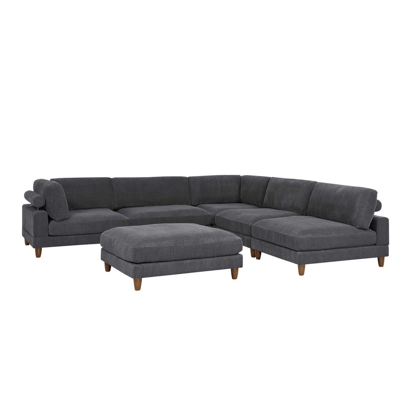 Modern Modular Sectional With Adjustable Back Support