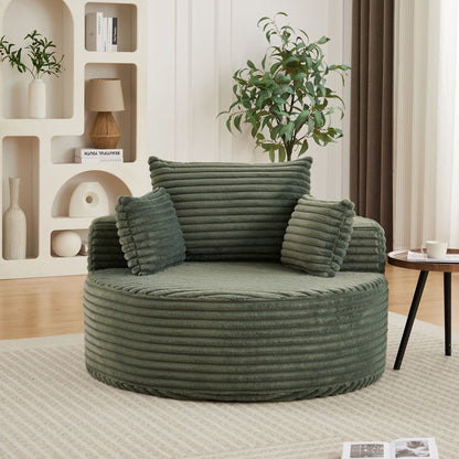Modern Single Sofa With Backrest Pillow For Living Room