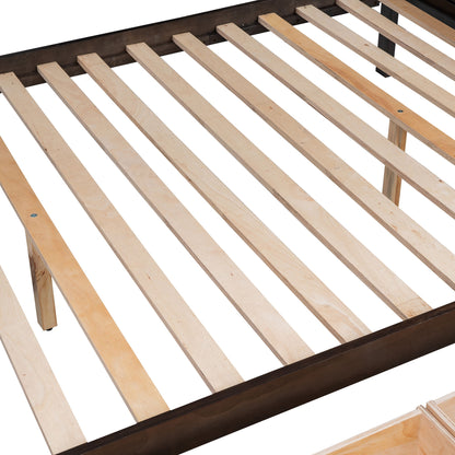 Bunk Bed With Shelfs, Storage Staircase And 2 Drawers