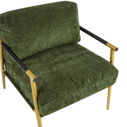 Modern Accent Chair With Cushions, Cozy Seating