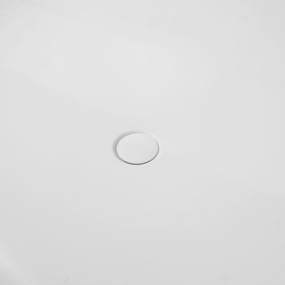 Solid Surface Soaking Freestanding Bathtub For Bathroom - Matte White