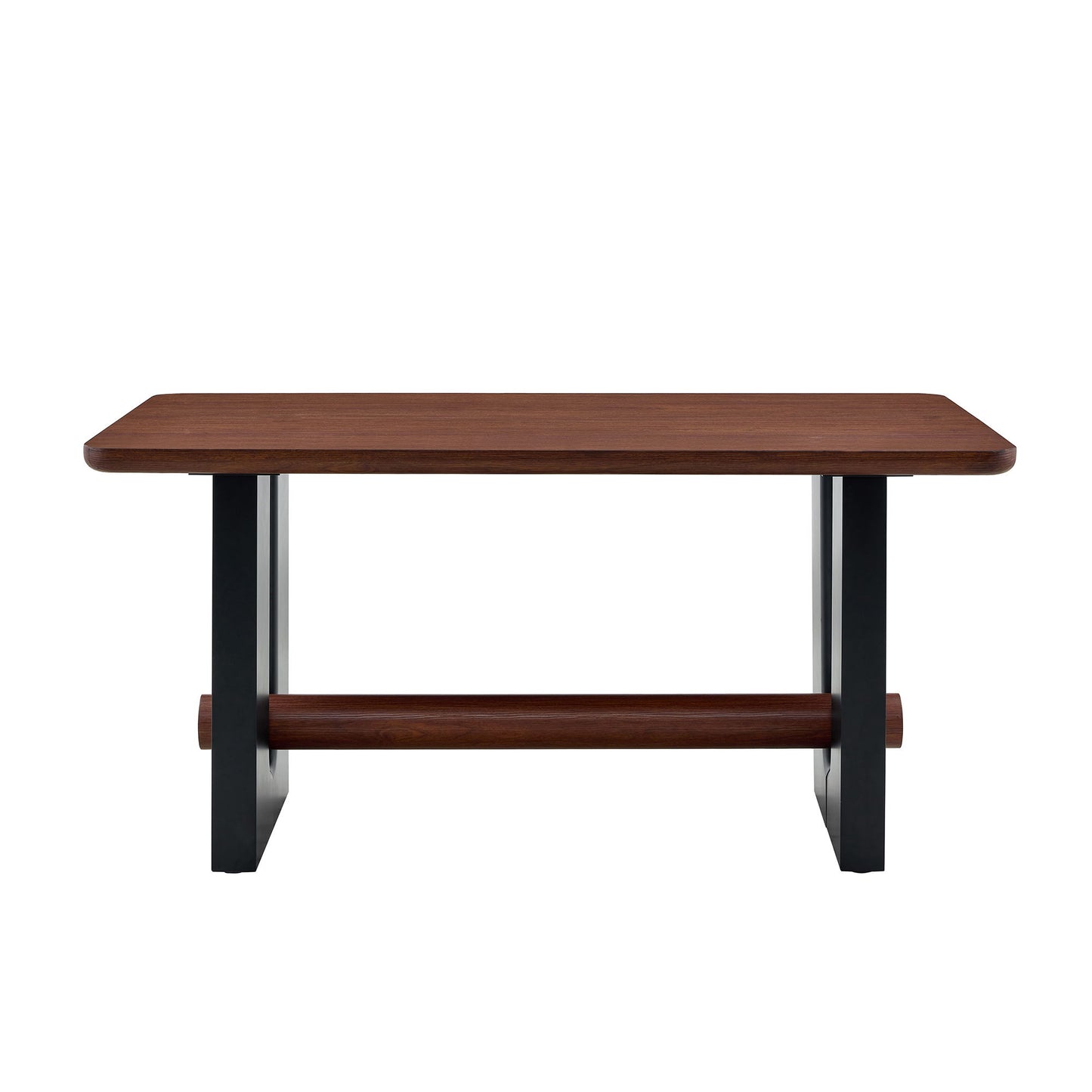 Compact Dining Table - Walnut / Black