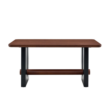 Compact Dining Table - Walnut / Black