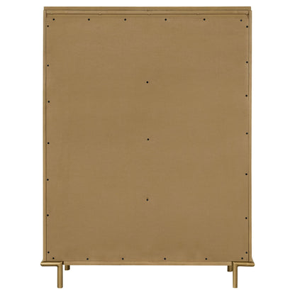 Stevie - Rectangular 5 Drawer Chest - Sand