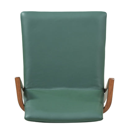 Dining Chairs (Set of 2) - Green / Walnut