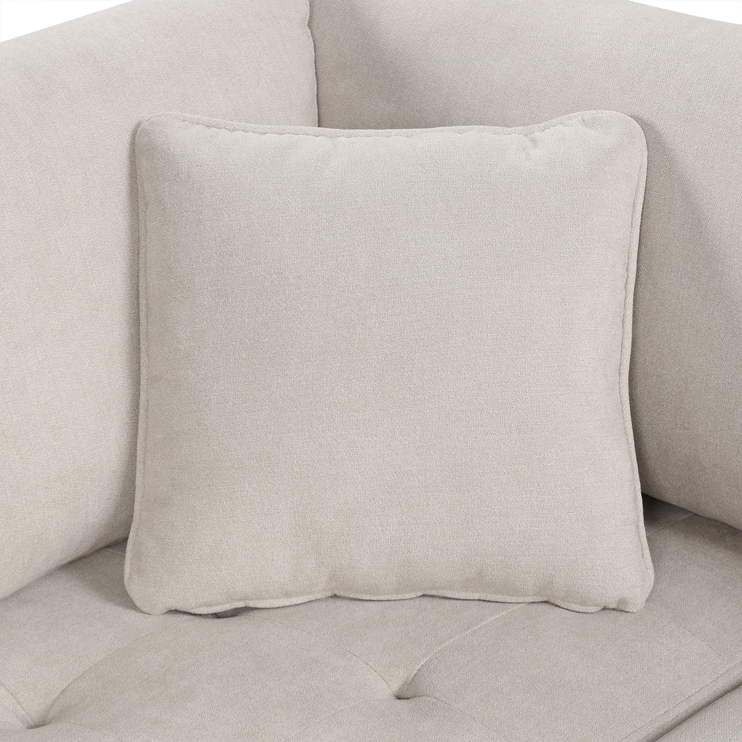 Oversized Sectional Sofa U-Shaped Sofa Couch Pull-Out Sofa Bed With Two Throw Pillows For Living Room
