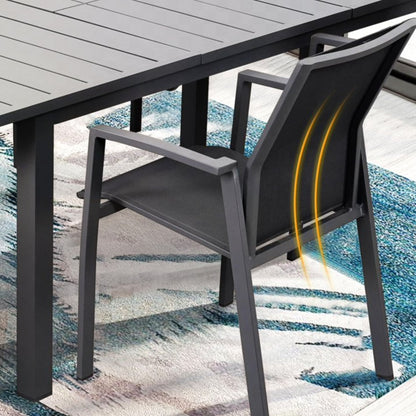 Patio Stackable Dining Chairs (Set of 4)