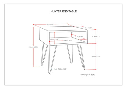 Hunter - End Table - Natural