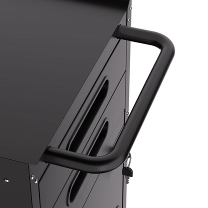 Rolling Tool Cabinet Heavy Duty Garage Storage With Lockable Doors & Drawers
