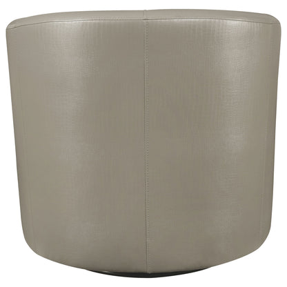 Swivel Armchair With Barrel-Back Design