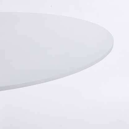 Mid-Century Tulip Dining Table With Round Top