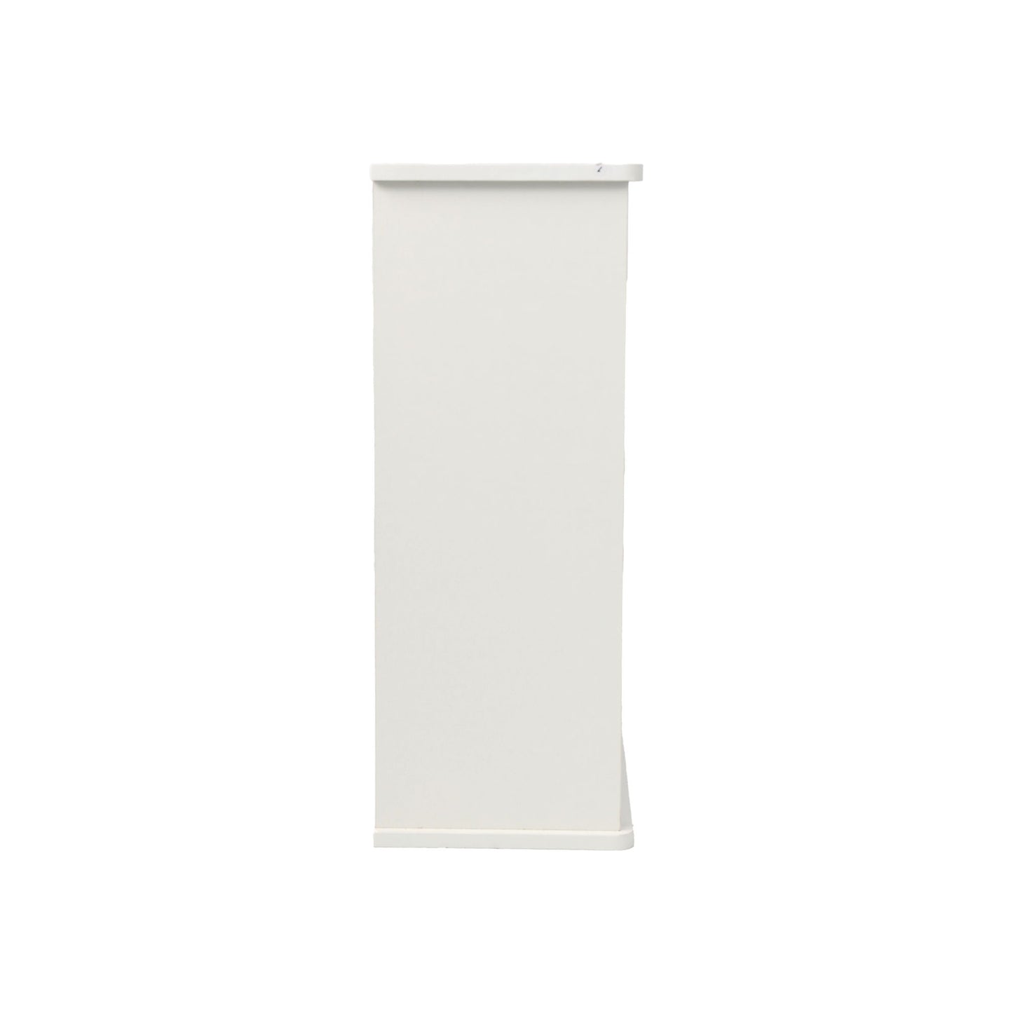 Louvered Double Door Wall Mounted Bathroom Cabinet - White