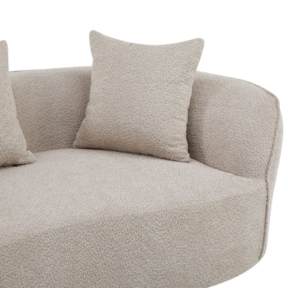 Elegant Curved Sectional Sofa With Full Foam Comfort