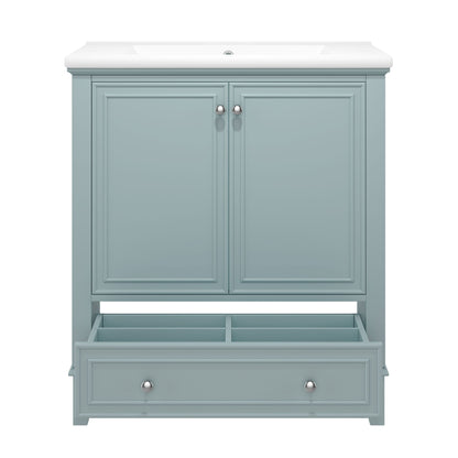 Modern Bathroom Vanity With Sink Combo, Doors And Drawer