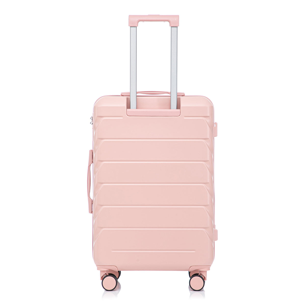 Hard Shell Luggage With Scratch Resistant Surface, 4 Wheels, Combination Lock & Side Hooks