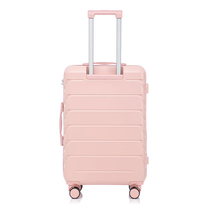Hard Shell Luggage With Scratch Resistant Surface, 4 Wheels, Combination Lock & Side Hooks