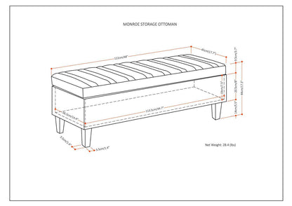 Monroe - Upholstered Storage Ottoman