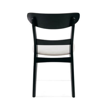 Mid Century Dining Chairs With Cushioned Seats And Wood Frame (Set of 2)