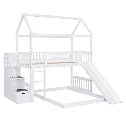 House Bunk Bed With Slide