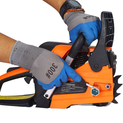 Gasoline Chainsaw 20" 52Cc For Tree And Wood Cutting - Orange