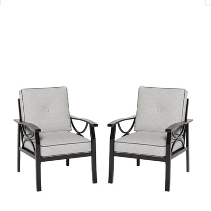 Patio Furniture Set & Coffee Table And Cushions For Backyard