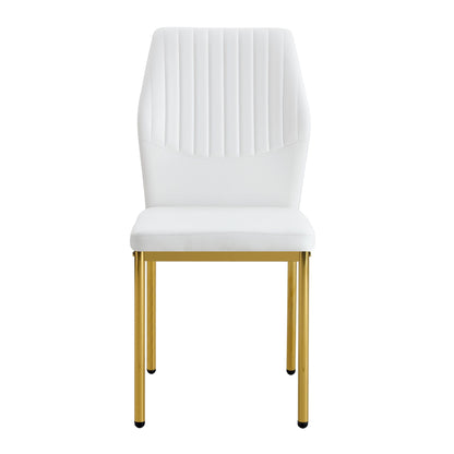 Luxury Simple Chair With Metal Leg