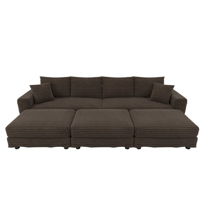 Modern Comfy Upholstered Sofa Cloud Couch & Deep Seat Couches