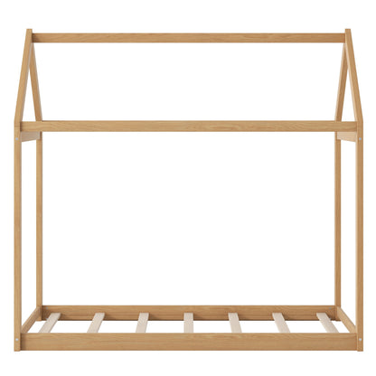 Wooden House Shaped Bed